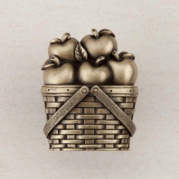 Acorn Mfg Artisan Collection Apple Basket Knob, Antique Brass DQAAP - main